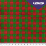 XM150 - Xadrez Menor Verde com Vermelho - Produto Sazonal