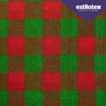 XVM63 - Xadrez Maior Verde com Vermelho - Produto Sazonal